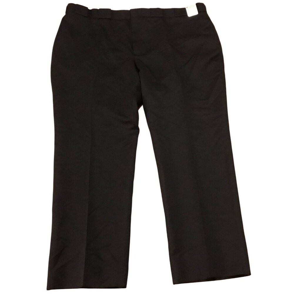 Horace Apparel Company Mens Black Size 56R Polyester Pants 1329 Unhemmed USA